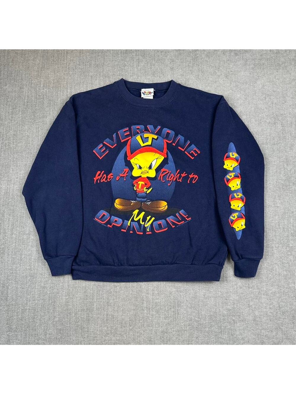Vintage 90s Looney Tunes Tweety Bird womens Crewneck